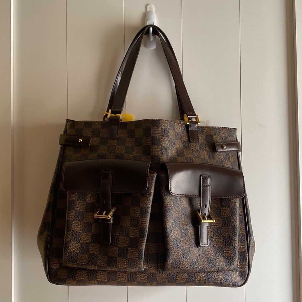 Louis Vuitton Discontinued Damier Ebene Uzes Manhattan Shoulder Bag - Picture 2 of 16